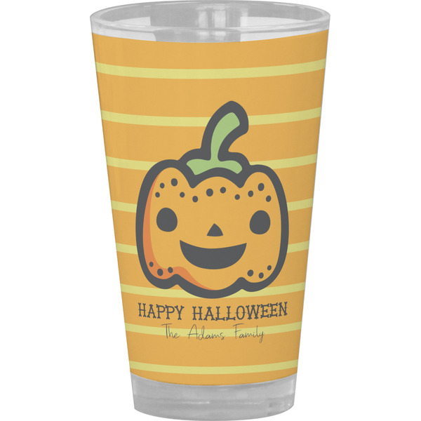 Custom Halloween Pumpkin Pint Glass - Full Color (Personalized)