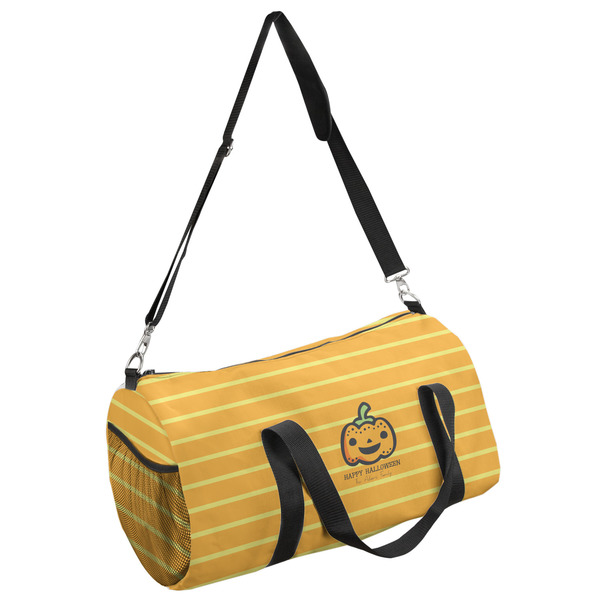 Custom Halloween Pumpkin Duffel Bag - Large (Personalized)
