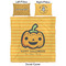Halloween Pumpkin Duvet Cover Set - Queen - Approval