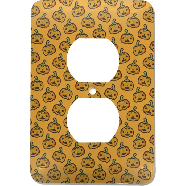Custom Halloween Pumpkin Electric Outlet Plate