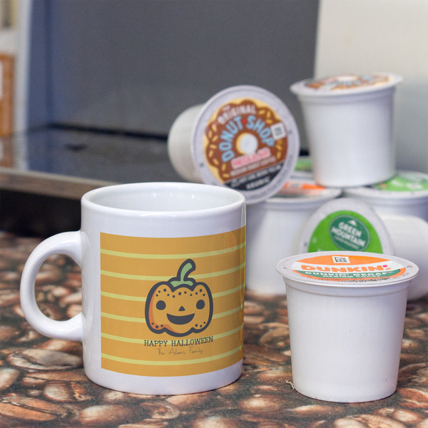 Halloween Pumpkin Espresso Cup - Single Lifestyle