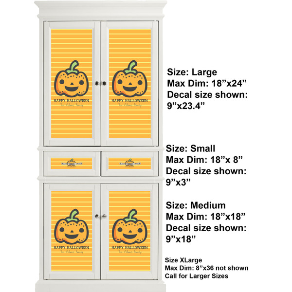 Halloween Pumpkin Full Cabinet (Show Sizes)