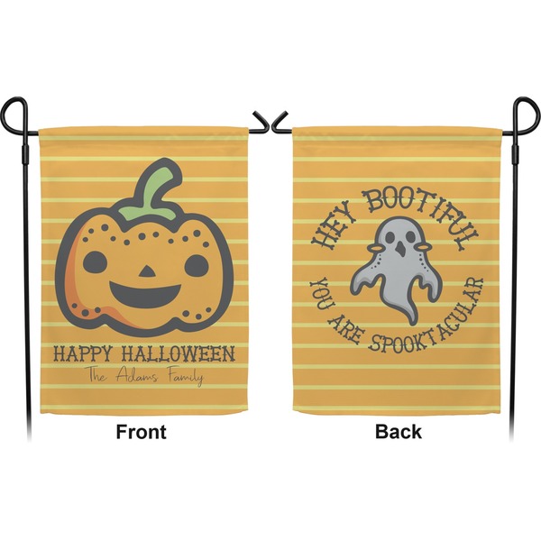 Halloween Pumpkin Garden Flag - Double Sided Front and Back