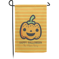 Halloween Pumpkin Small Garden Flag - Single Sided w/ Name or Text
