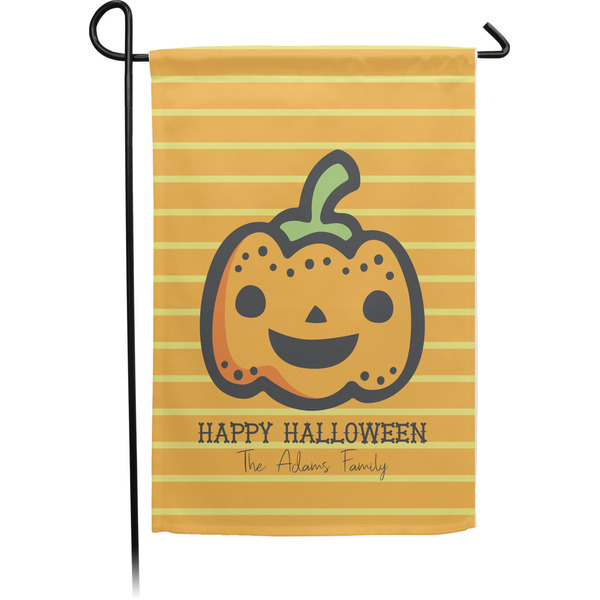 Custom Halloween Pumpkin Garden Flag (Personalized)