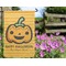 Halloween Pumpkin Garden Flag - Outside In Flowers