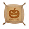 Halloween Pumpkin Genuine Leather Valet Trays - FRONT (folded)