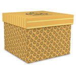 Halloween Pumpkin Gift Box with Lid - Canvas Wrapped - X-Large (Personalized)