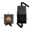 Halloween Pumpkin Gift Boxes with Magnetic Lid - Black - Open & Closed