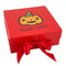 Halloween Pumpkin Gift Boxes with Magnetic Lid - Red - Front