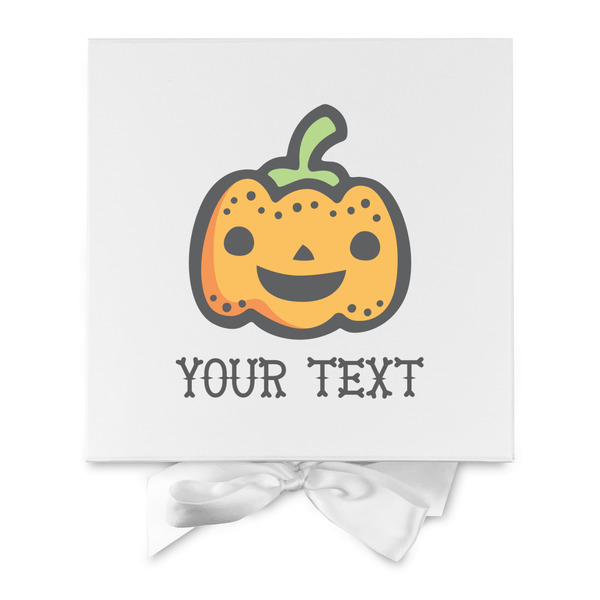 Halloween Pumpkin Gift Boxes with Magnetic Lid - White - Approval