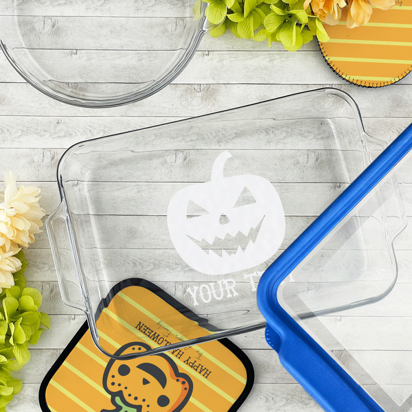 Halloween Pumpkin Glass Baking Dish - LIFESTYLE (13x9)