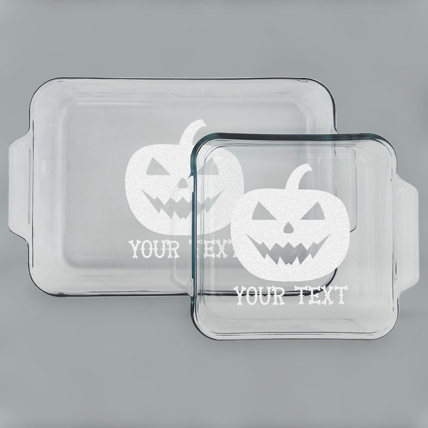Halloween Pumpkin Glass Baking Dish Set - MAIN (set)