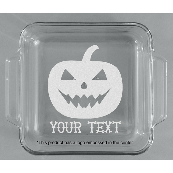 Halloween Pumpkin Glass Cake Dish - APPROVAL (8x8)