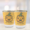 Halloween Pumpkin Glass Shot Glass - with gold rim - LIFESTYLE