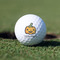Halloween Pumpkin Golf Ball - Branded - Front Alt
