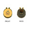 Halloween Pumpkin Golf Ball Hat Clip Marker - Apvl - GOLD