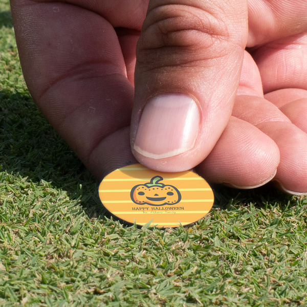 Halloween Pumpkin Golf Ball Marker - Hand