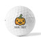Halloween Pumpkin Golf Balls - Titleist - Set of 3 - FRONT