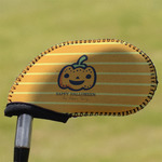 Halloween Pumpkin Golf Club Iron Cover (Personalized)