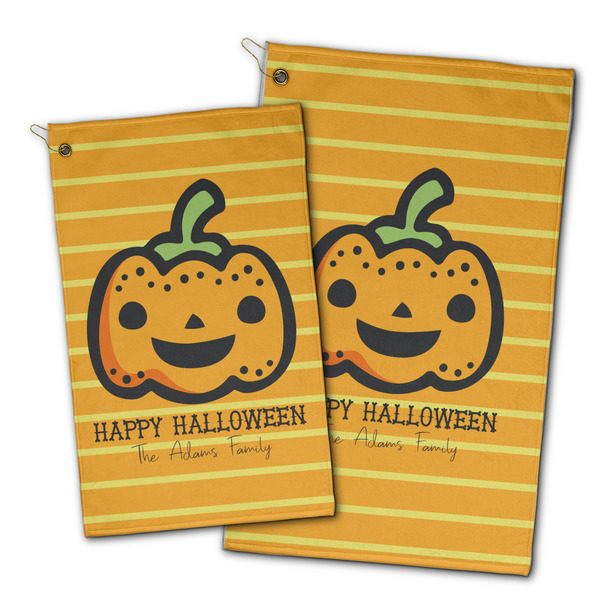 Halloween Pumpkin Golf Towel - PARENT (small and large)