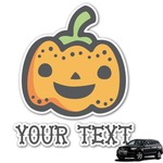Halloween Pumpkin Graphic Car Decal (Personalized)