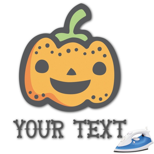 Custom Halloween Pumpkin Graphic Iron On Transfer - Up to 4.5"x4.5" (Personalized)