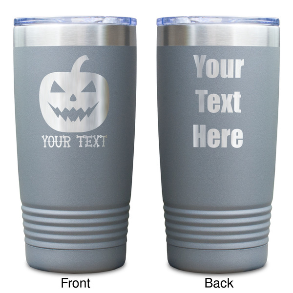 Halloween Pumpkin Gray Polar Camel Tumbler - 20oz - Double Sided - Approval