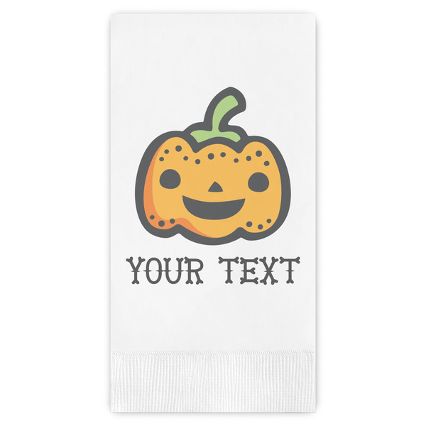 Custom Halloween Pumpkin Guest Paper Towels - Full Color (Personalized)