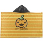 Halloween Pumpkin Kids Hooded Towel (Personalized)