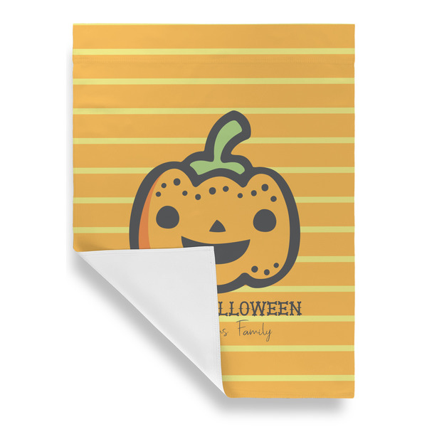 Halloween Pumpkin House Flags - Single Sided - FRONT FOLDED