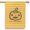 Halloween Pumpkin 28" House Flag (Personalized)