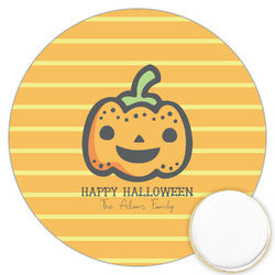 Halloween Pumpkin Printed Cookie Topper - 3.25" (Personalized)