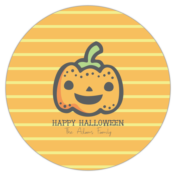 Halloween Pumpkin Icing Circle - Large - Single
