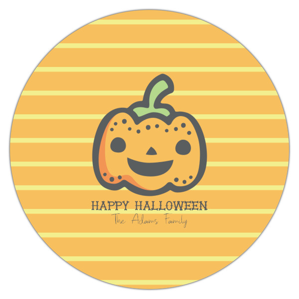 Halloween Pumpkin Icing Circle - Small - Single