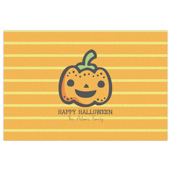 Halloween Pumpkin Indoor / Outdoor Rug - 2'x3' - Front Flat
