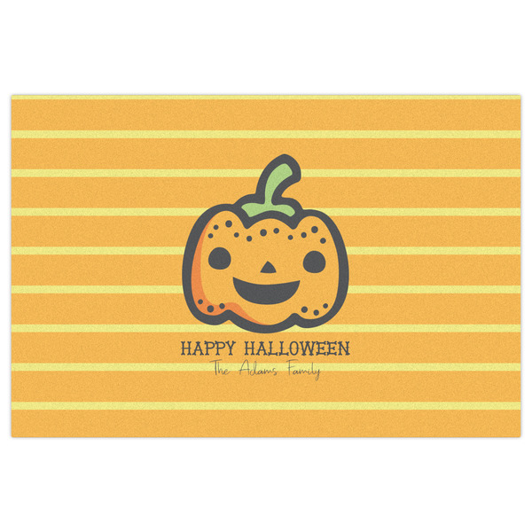 Halloween Pumpkin Indoor / Outdoor Rug - 4'x6' - Front Flat