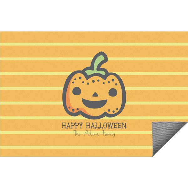 Custom Halloween Pumpkin Indoor / Outdoor Rug (Personalized)