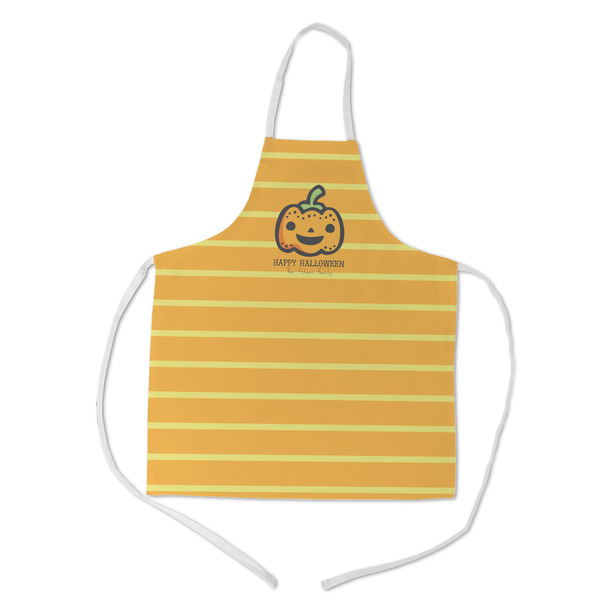 Custom Halloween Pumpkin Kid's Apron - Medium (Personalized)