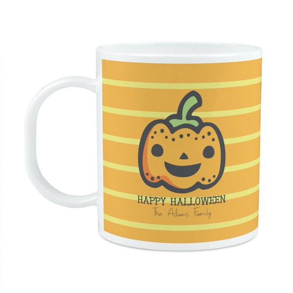 Custom Halloween Pumpkin Plastic Kids Mug (Personalized)