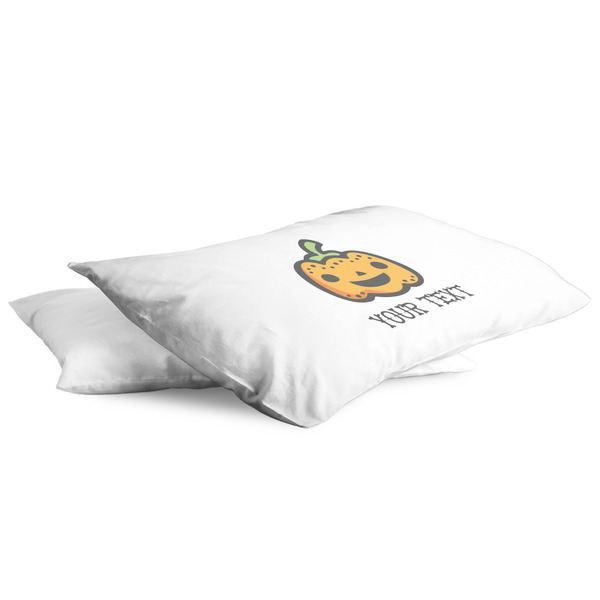 Halloween Pumpkin King Pillow Case - TWO (partial print)