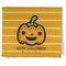 Halloween Pumpkin Kitchen Towel - Poly Cotton - Folded Half