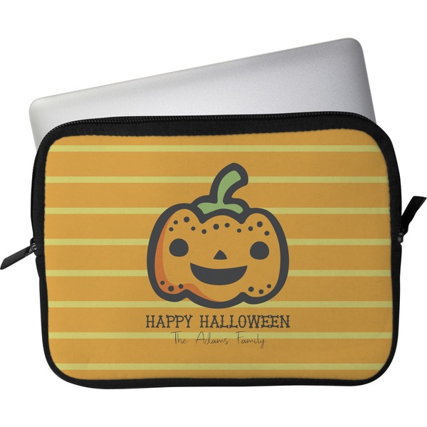 Custom Halloween Pumpkin Laptop Sleeve / Case - 15" (Personalized)