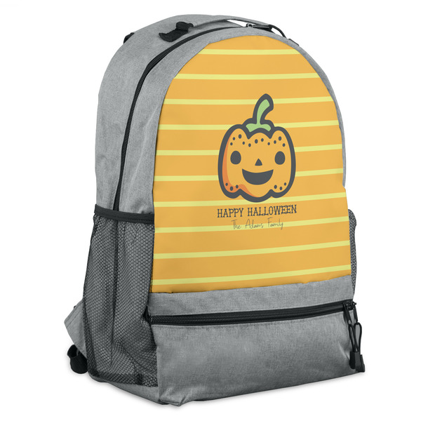 Custom Halloween Pumpkin Backpack (Personalized)
