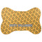 Halloween Pumpkin Bone Shaped Dog Food Mat (Large) (Personalized)