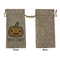 Halloween Pumpkin Large Burlap Gift Bags - Front Approval