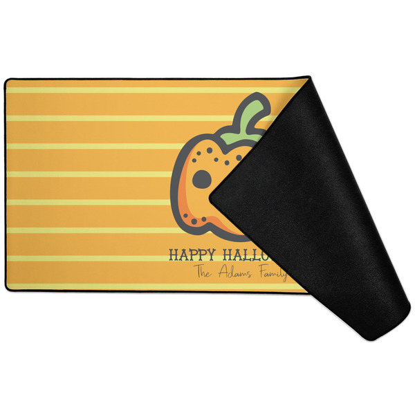 Halloween Pumpkin Large Gaming Mats - FRONT W/ FOLD