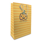 Halloween Pumpkin Large Gift Bag (Personalized)
