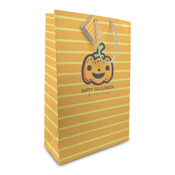 Halloween Pumpkin Large Gift Bag (Personalized)