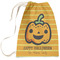 Halloween Pumpkin Large Laundry Bag - Front View